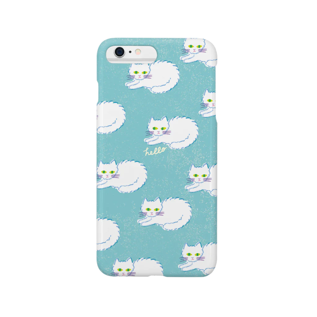 YOSHINO/芳野の猫ブルー Smartphone Case