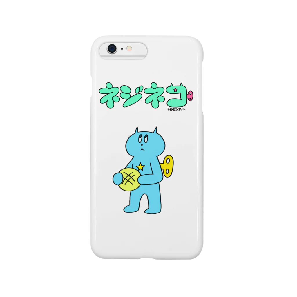カツボン(KATZBOM)／漫画家ラッパーのネジネコとメロンパン(ロゴ入り) Smartphone Case