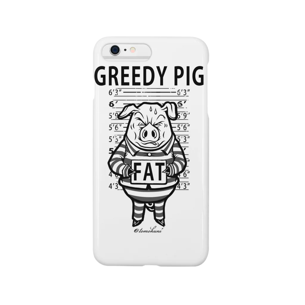 TOMOKUNIのGREEDY PIG スマホケース