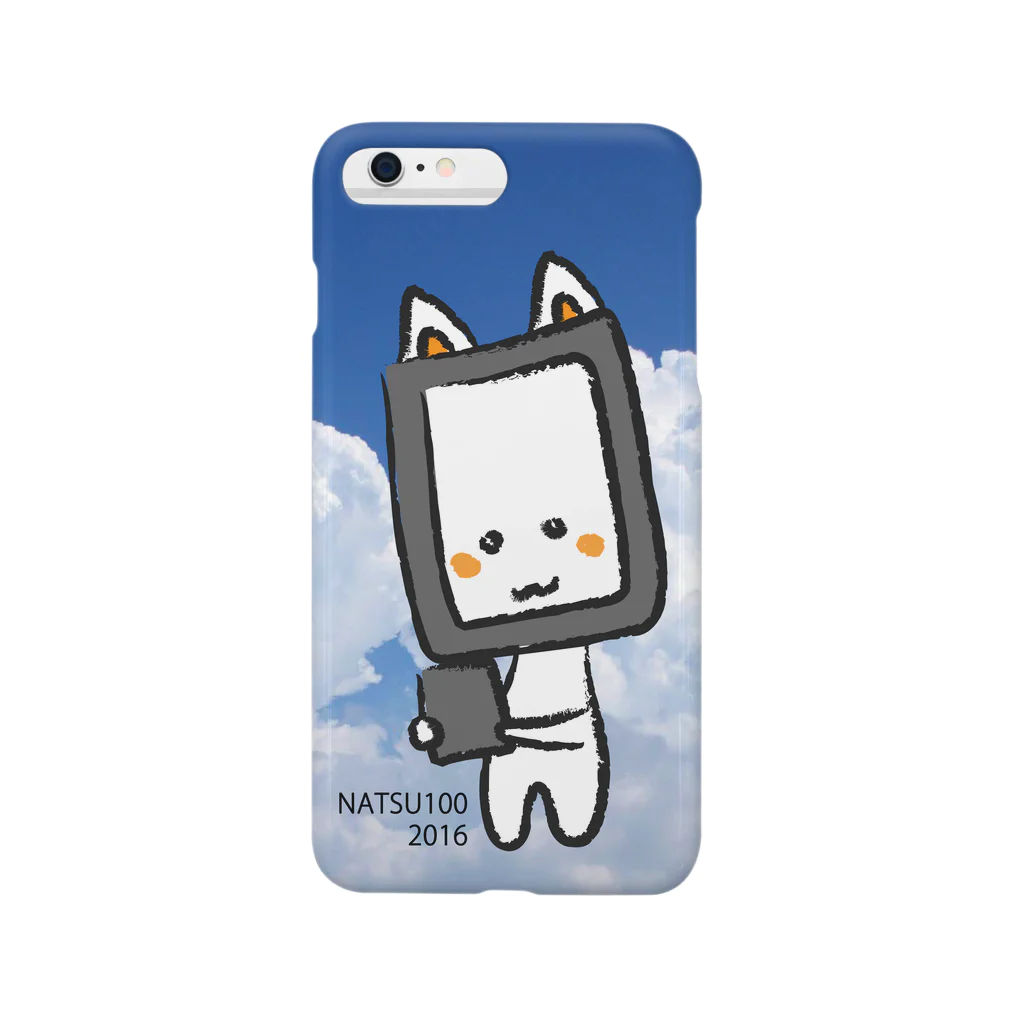 ぱぶにゃんグッズショップのぱぶにゃんNATSU100 2016 青空 スマホケース