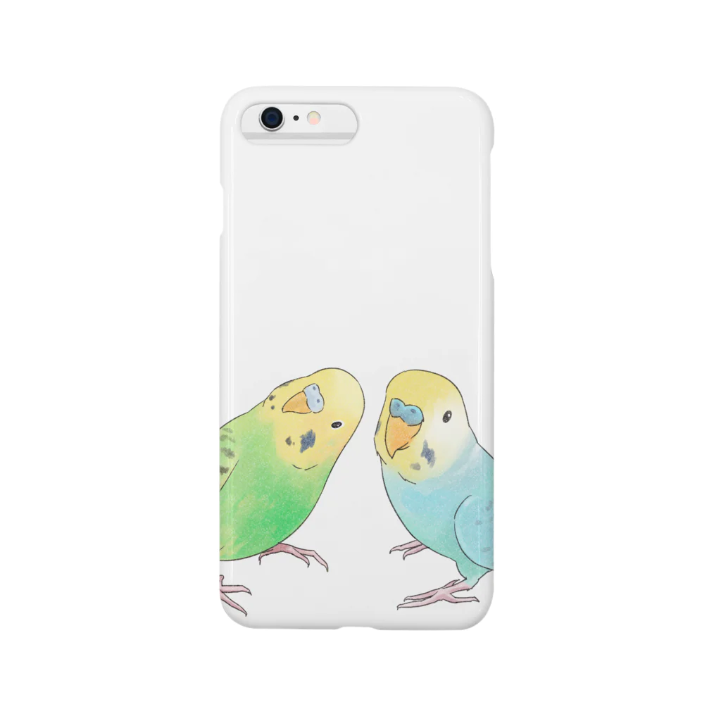 まめるりはことりのセキセイインコ　ちょこんとせきせいんこーず【まめるりはことり】 Smartphone Case