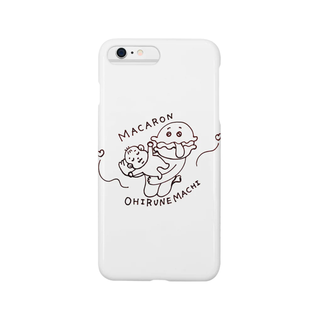 Famille de baleines(ファミールデバレーヌ)のマカロンおひるねまち Smartphone Case