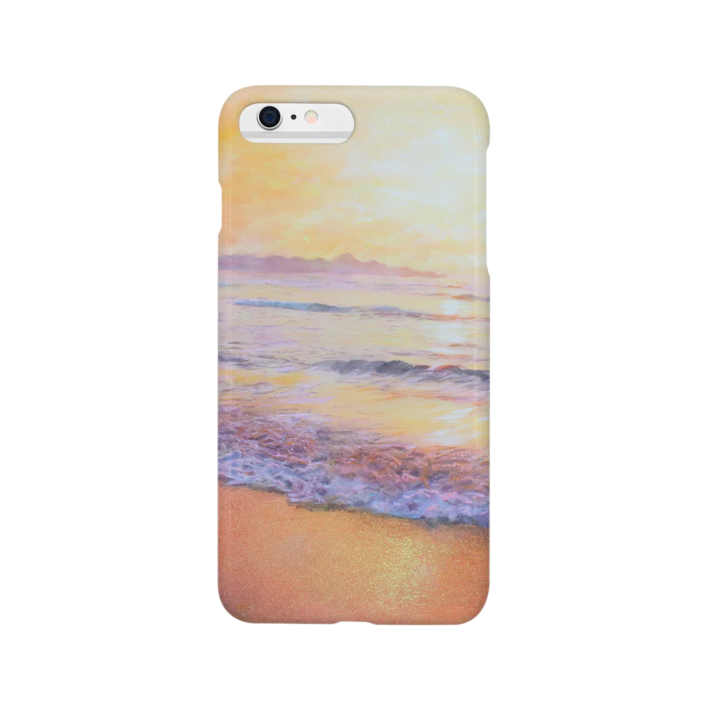 井上晴雄　絵画グッズコーナーの夕陽ヶ浦海岸の夕陽 Smartphone Case