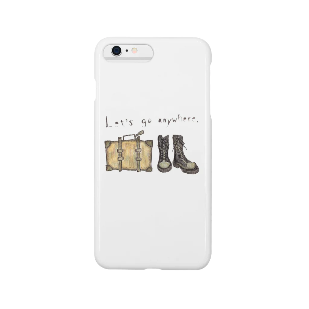 Erikawa.illustrationのLet's go anywhere Smartphone Case