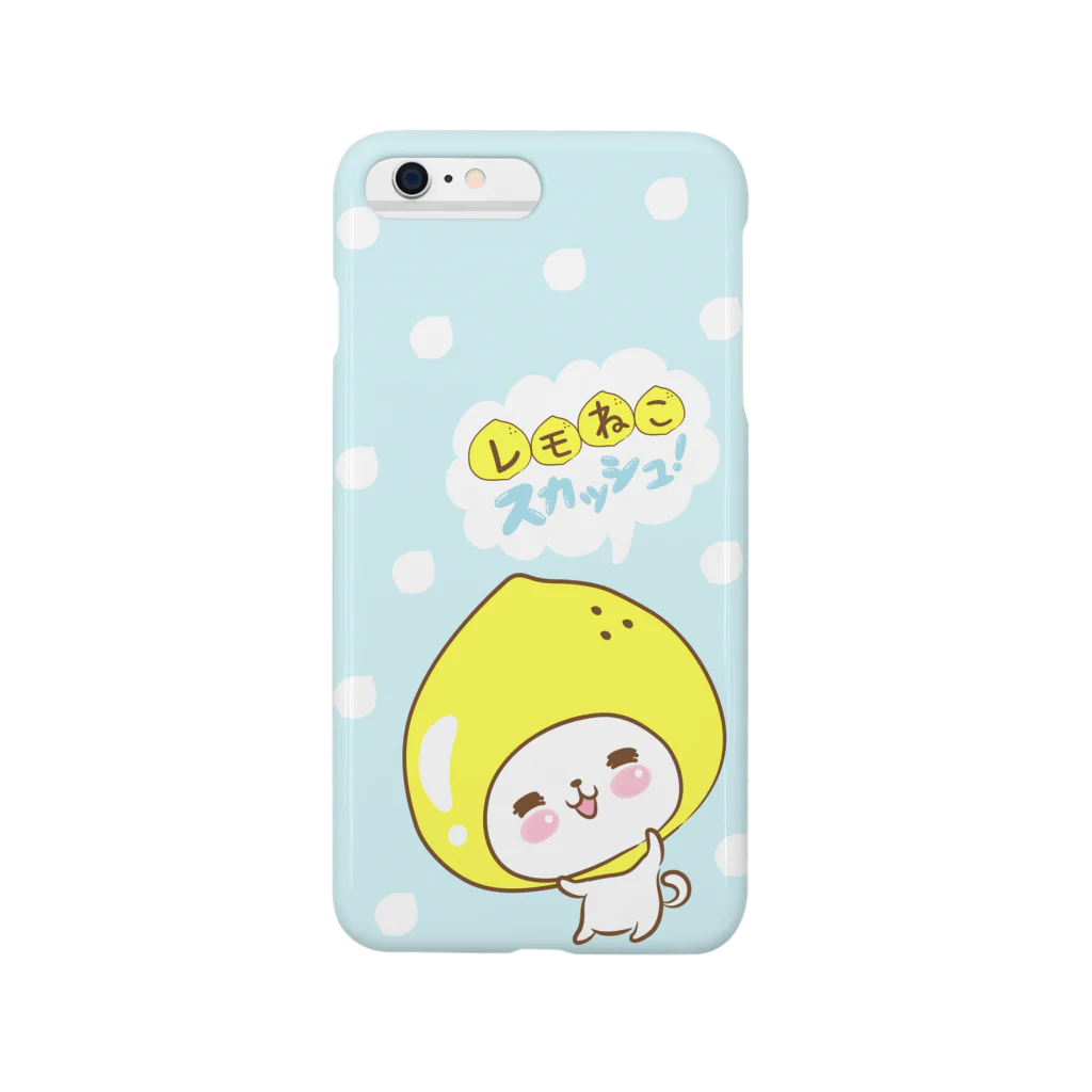 しらたまごはんのレモねこスカッシュ！ソーダ水玉 Smartphone Case