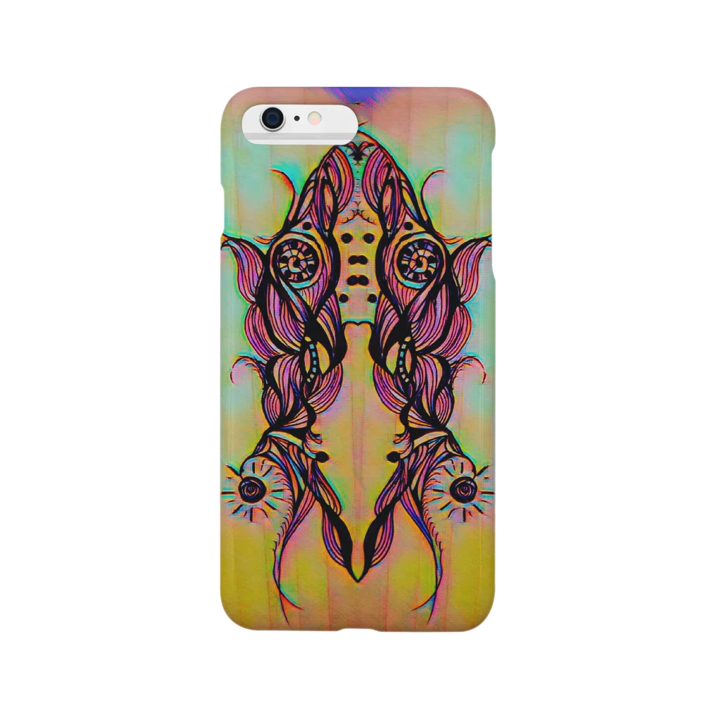 ARTist.絵師🔵結琥のpsychedelic iphoneケース Smartphone Case