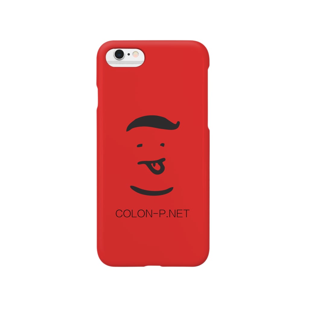 colon-pのコロンピさんのiPhoneケース（レッド） Smartphone Case