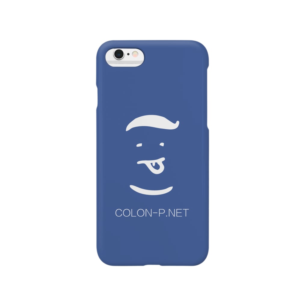 colon-pのコロンピさんのiPhoneケース（ブルー） Smartphone Case