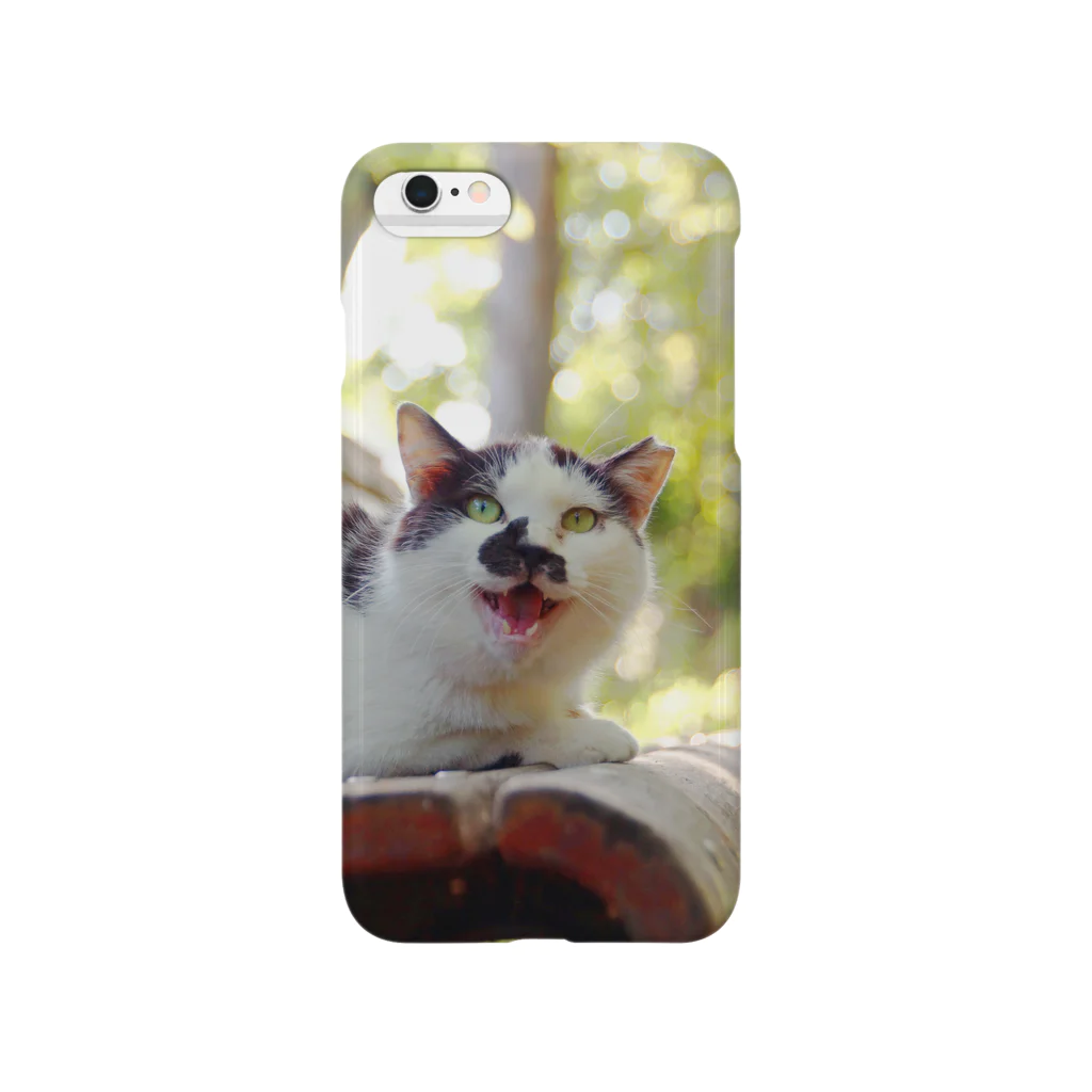 シッポ追いの猫写真店のきみの笑顔に Smartphone Case