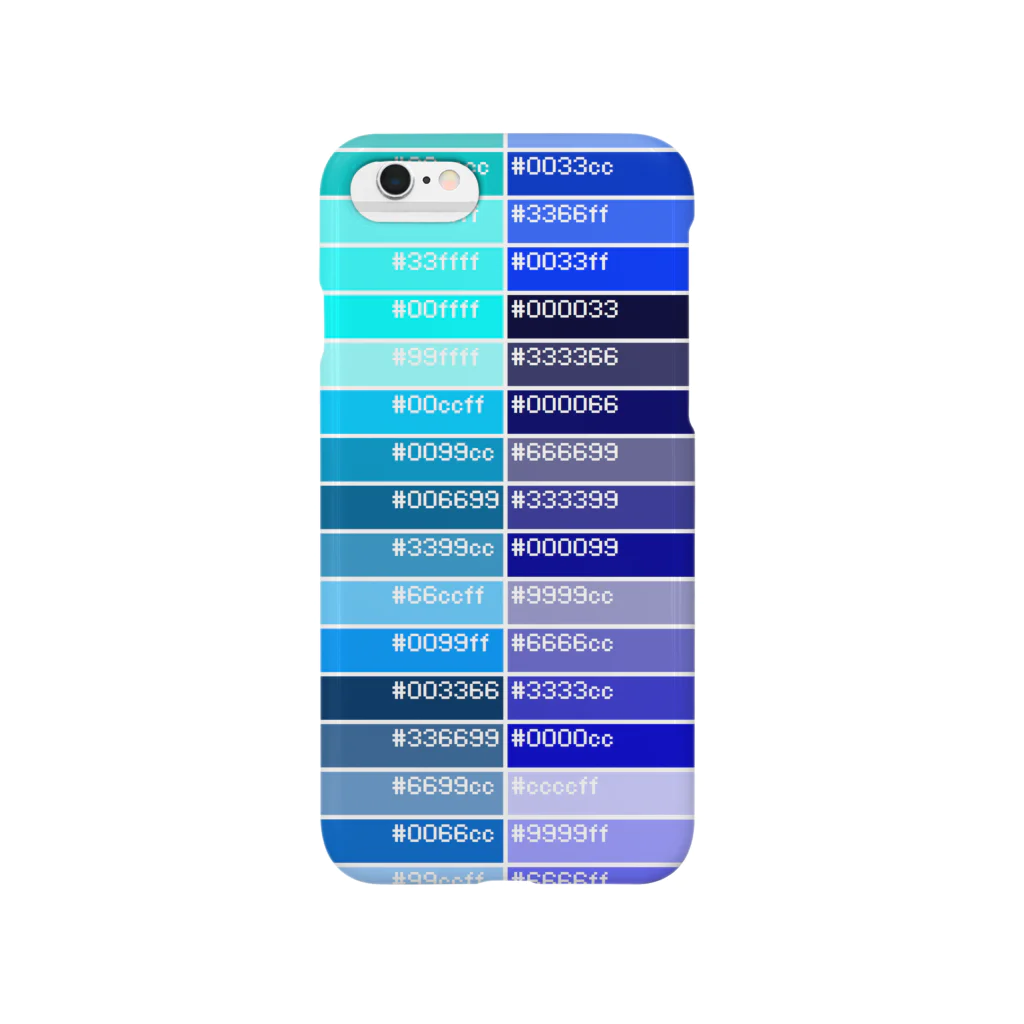 青い鴉のカラーパレット青 Smartphone Case