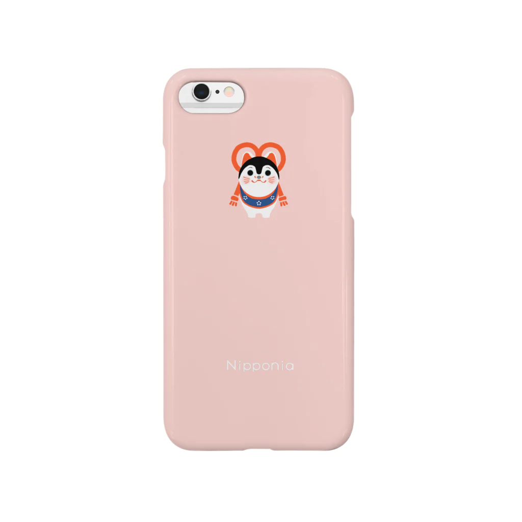 Nipponiaのいぬはりこ pink Smartphone Case