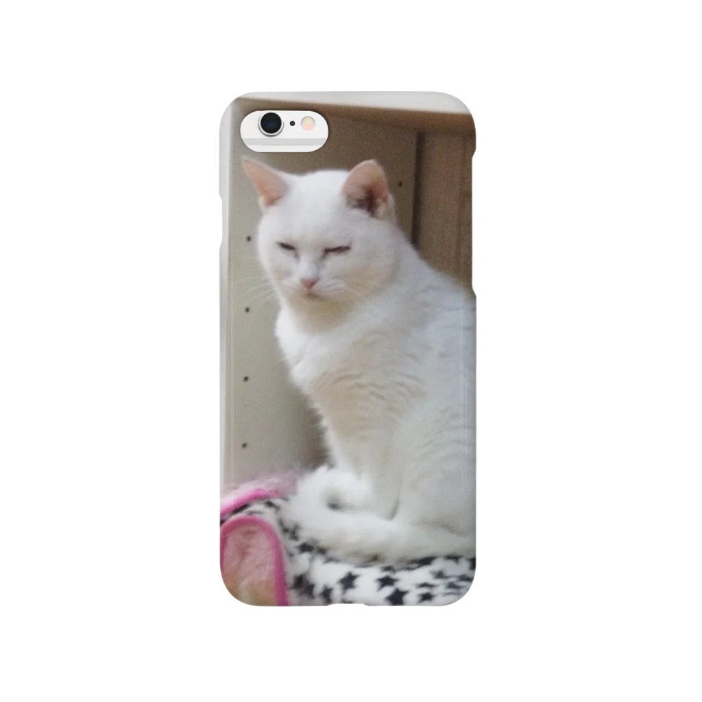 保護猫カフェにゃんずの保護猫しろ子。 Smartphone Case