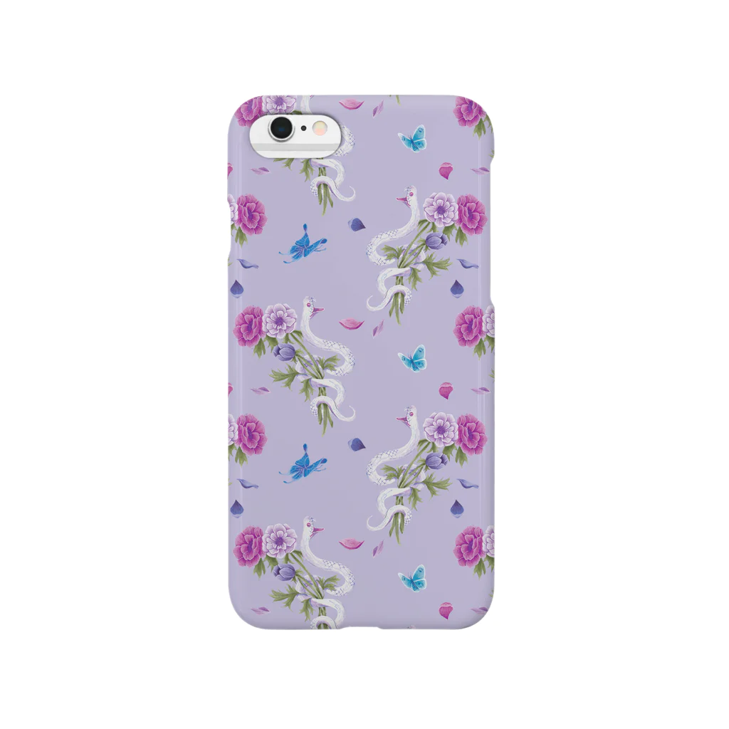 Fanfleecyのanemone(lavender) スマホケース