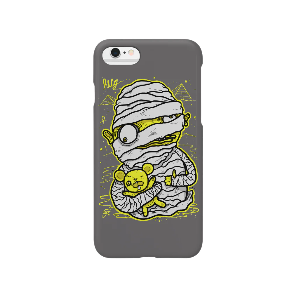 HUGオフォシャルショップのMummy Grey スマホケース