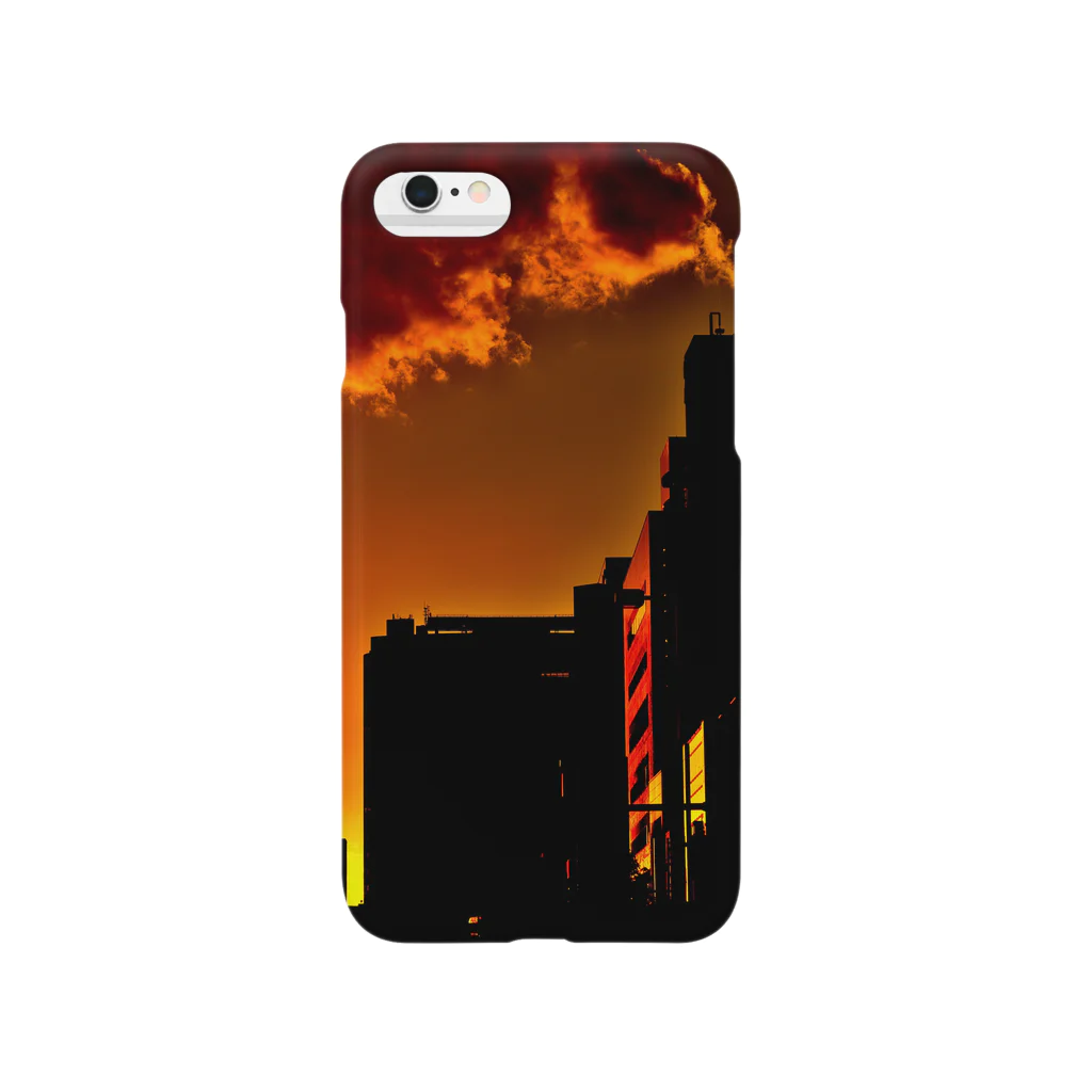 エドワード・グリエフの高崎駅西口の夕焼け Smartphone Case