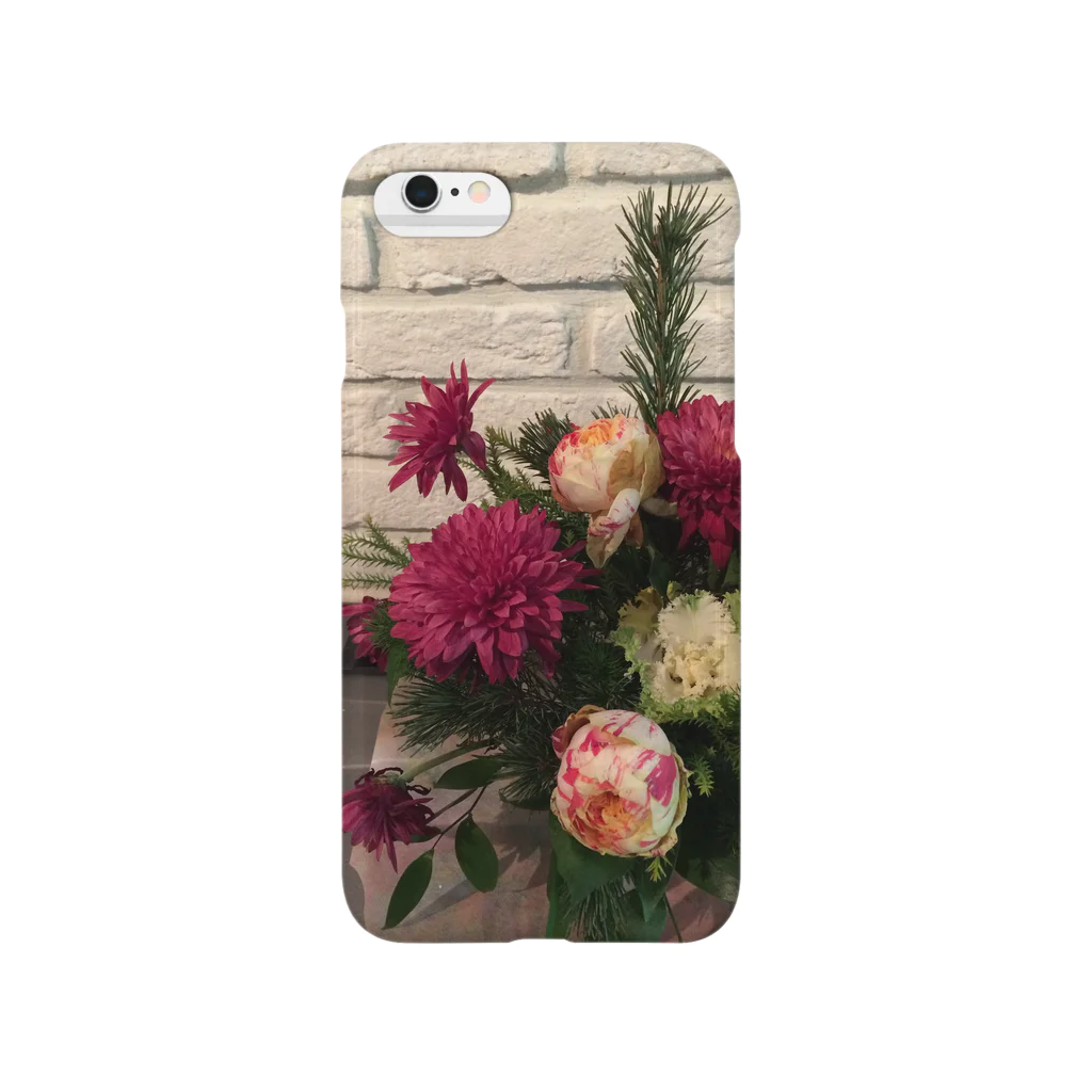 ITネコちゃんの花柄iPhone Smartphone Case