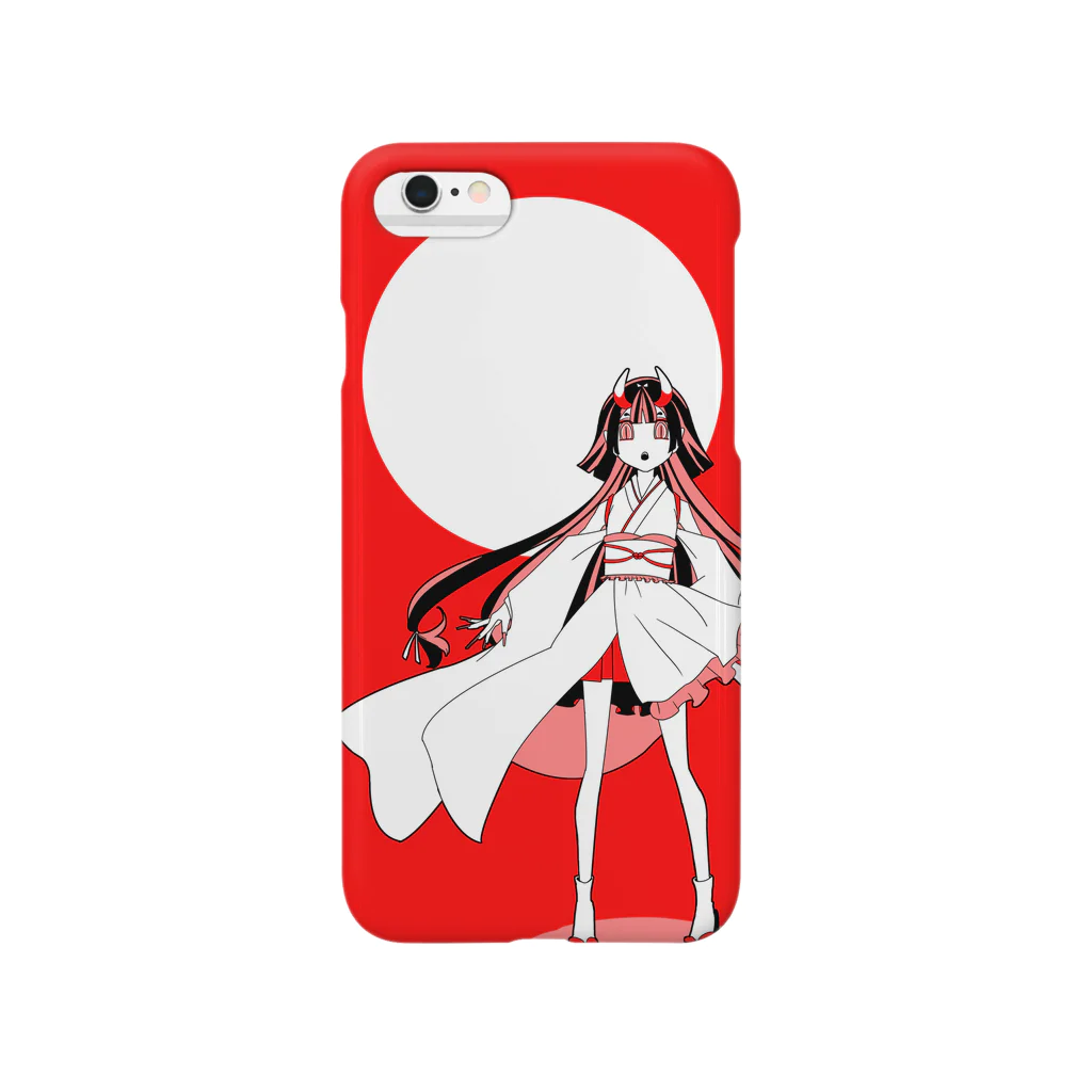 つのむすグッズのお店の角むす・和（紅） Smartphone Case