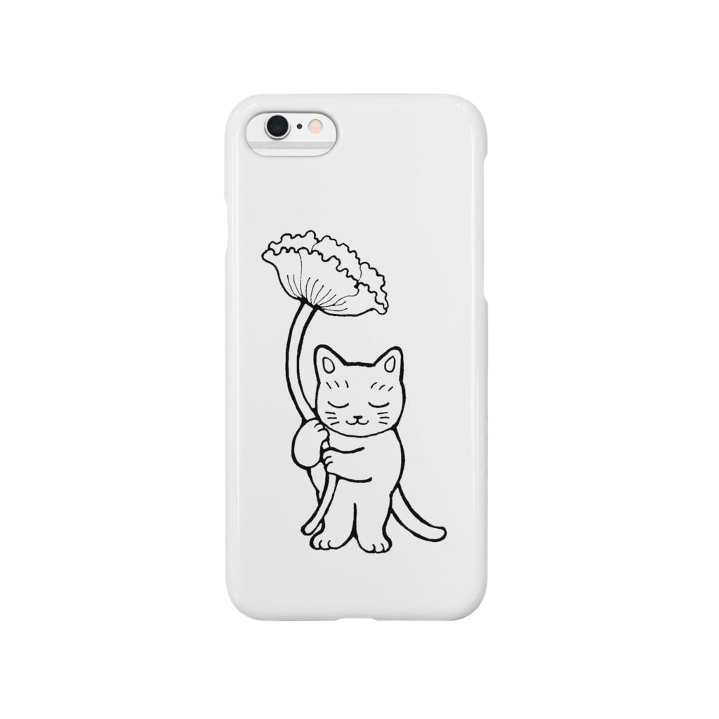 mikepunchの花を持つ猫 Smartphone Case