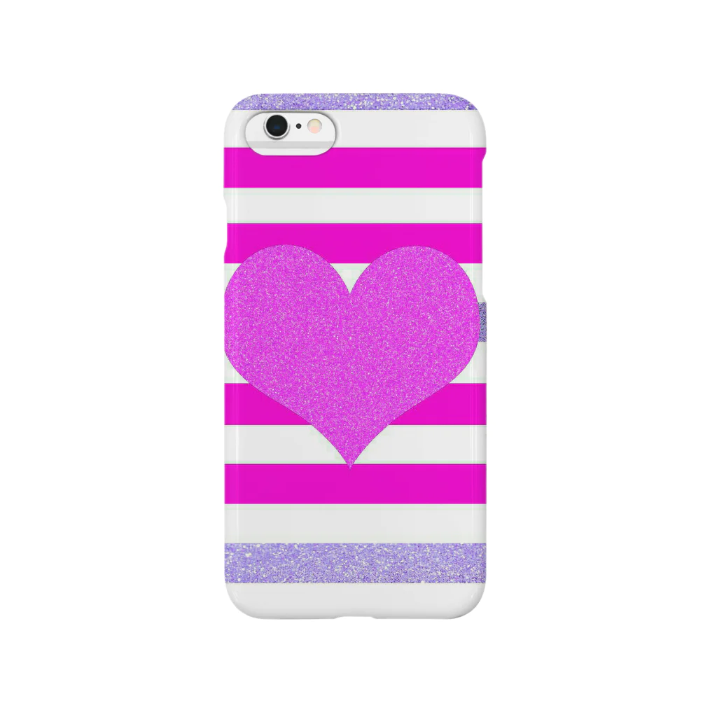 💜🐰Lovely Heart🐰💜の💜キラキラハートスマホケース💜 Smartphone Case