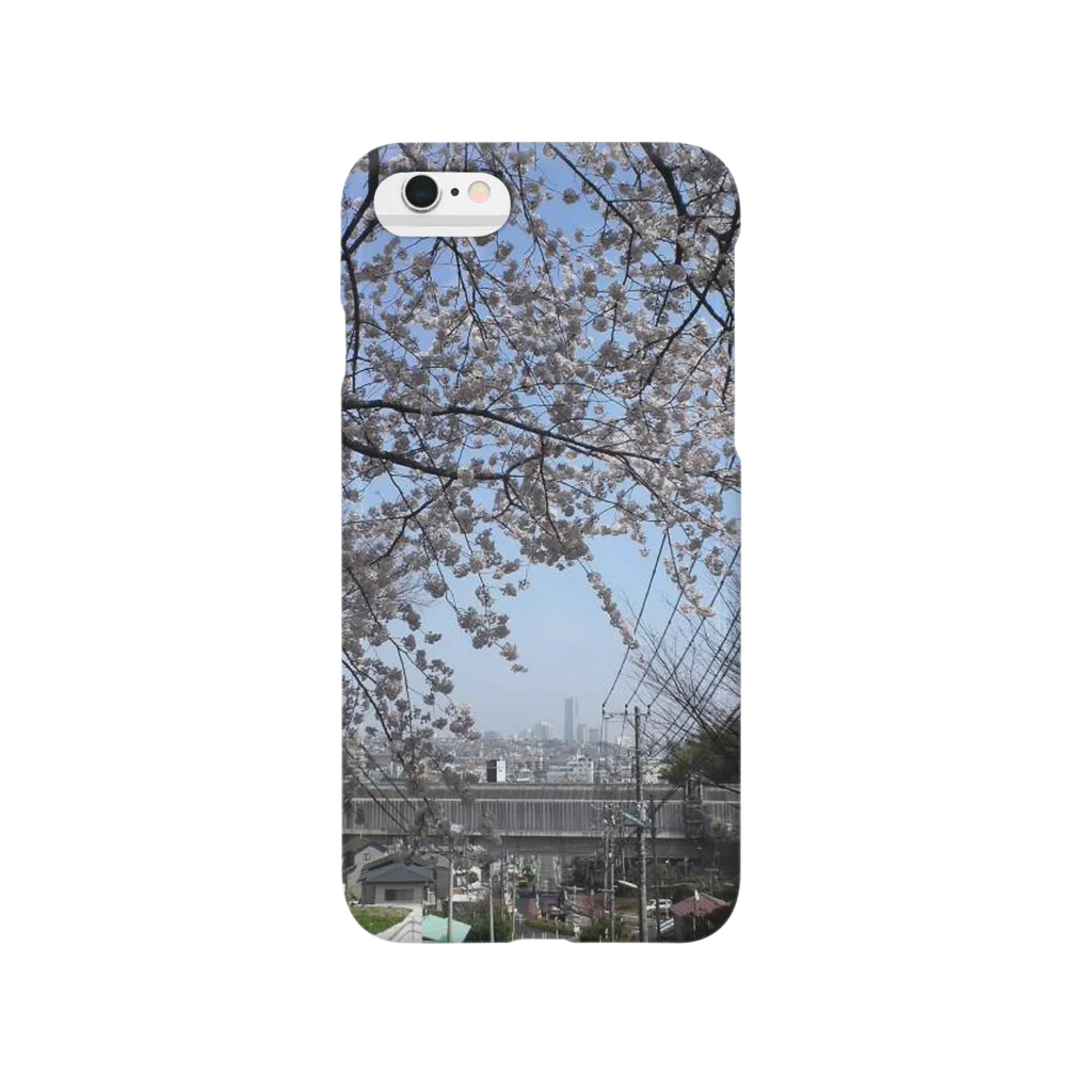 ＊chocomint＊のランドマークと桜 Smartphone Case