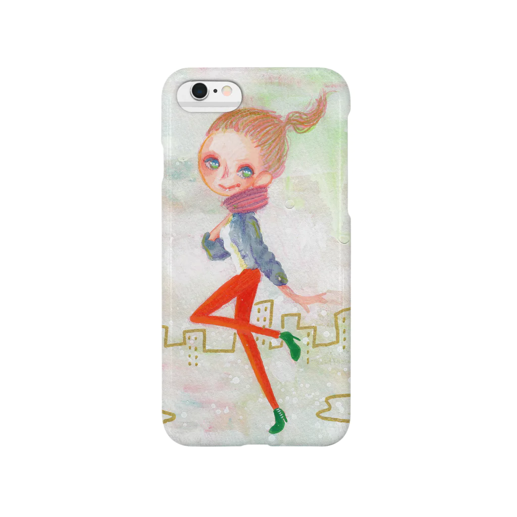 nico&ice storeのMotion Girls -Green boots- Smartphone Case