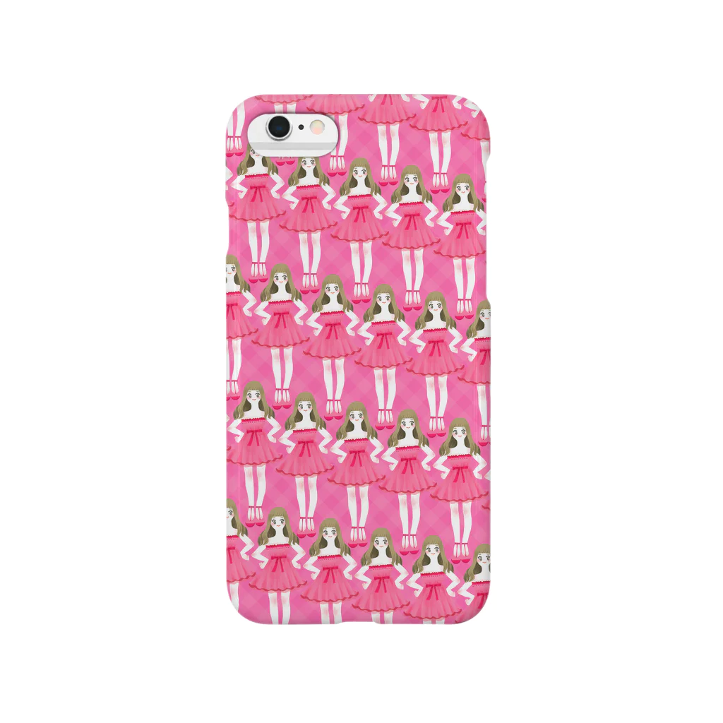 ぷくぷくマーケットのpink girls Smartphone Case