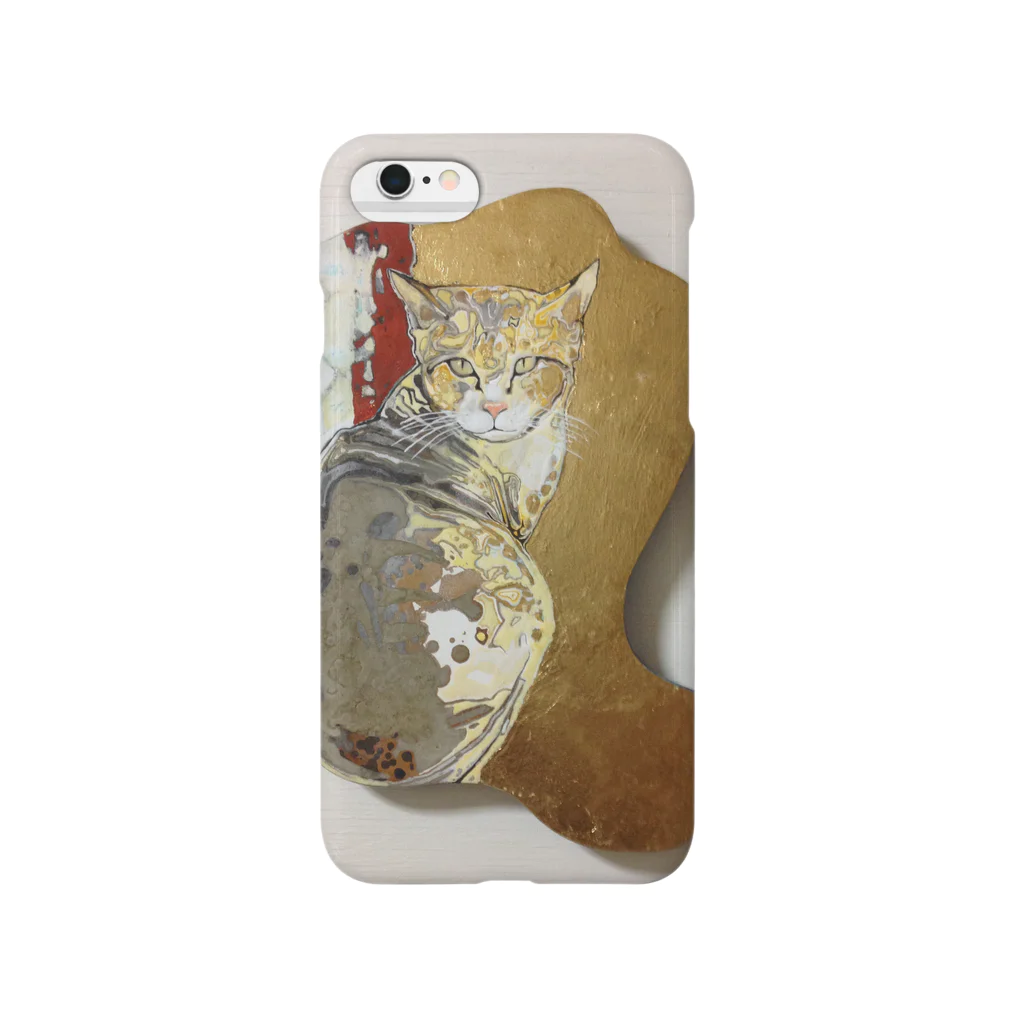 YuChikazawaの金猫のスマートフォンケース Smartphone Case