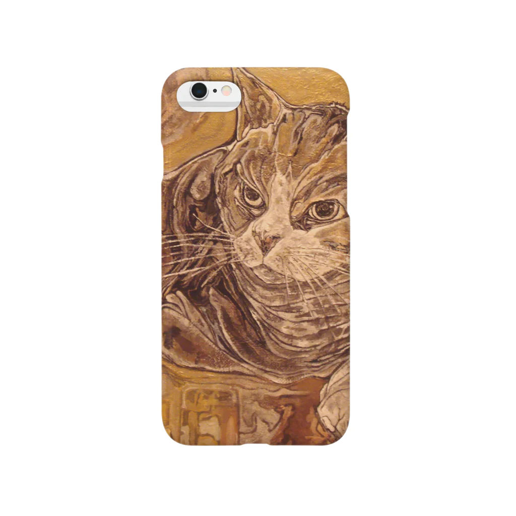 YuChikazawaの金猫のスマートフォンケース Smartphone Case