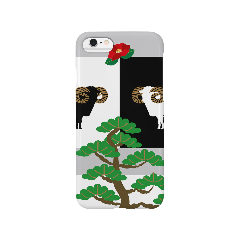 ジルトチッチのデザインボックスの和風の羊イラスト Smartphone Case