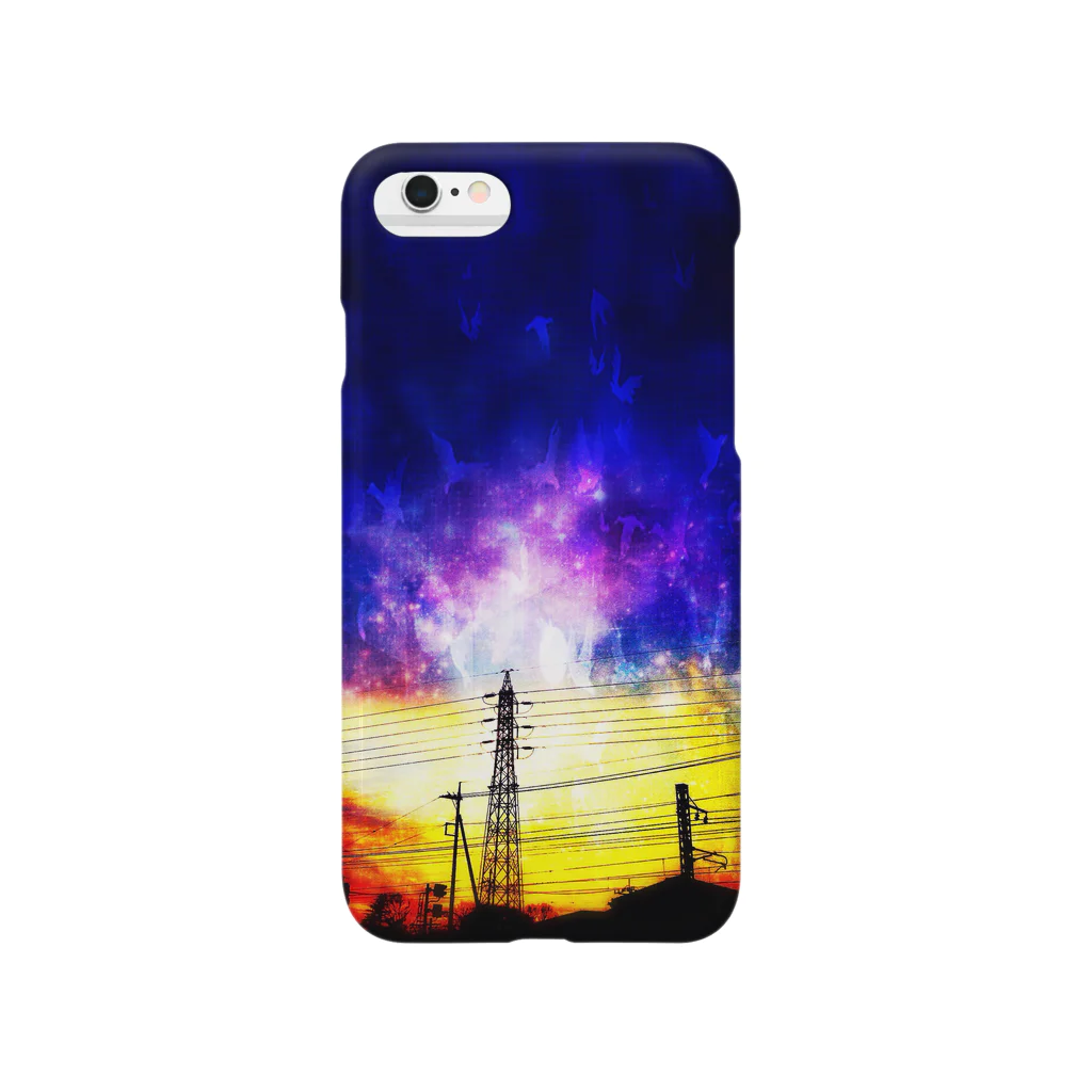 水色 檸檬の夕空 Smartphone Case