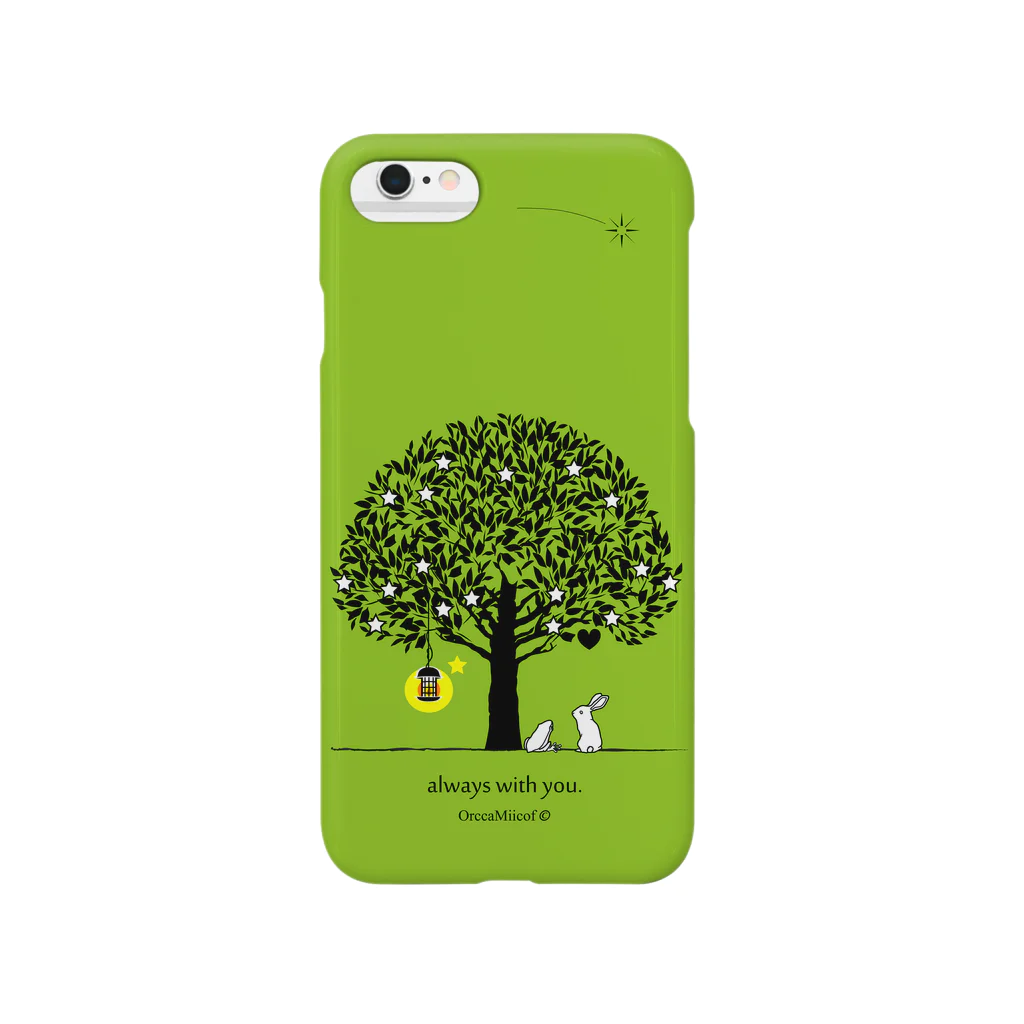 OrccaMiicofのalways with you.（LeafGreen） Smartphone Case