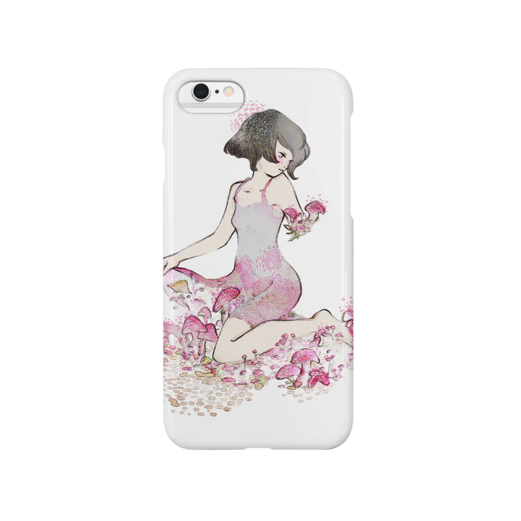 cyanのmushroom girl Smartphone Case