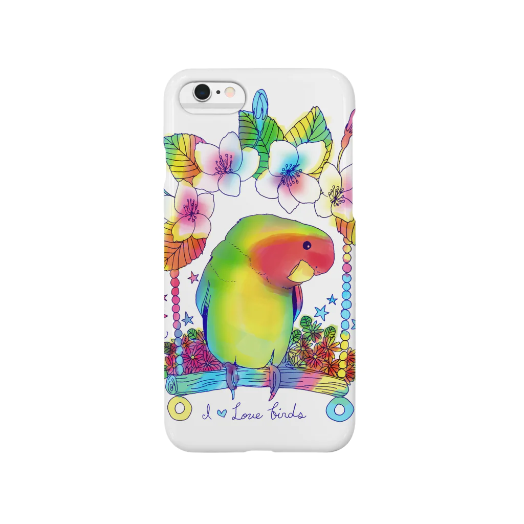 AkissのLove bird & Sakura Smartphone Case