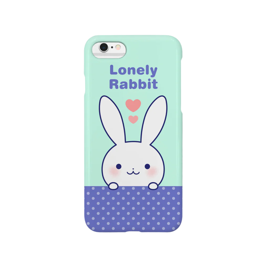 おがわゆきこの寂しがりうさぎ（Hello-青） Smartphone Case