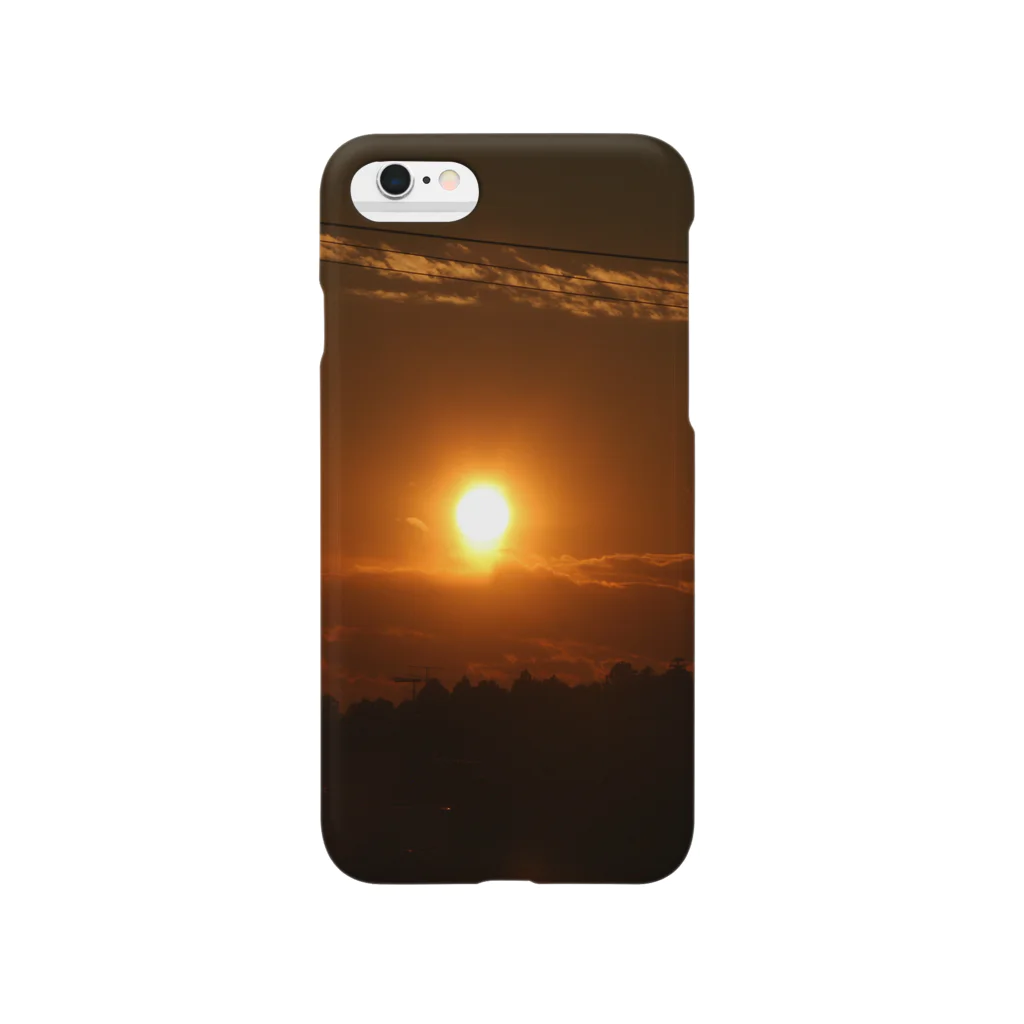 せいカメの赤い夕陽 Smartphone Case