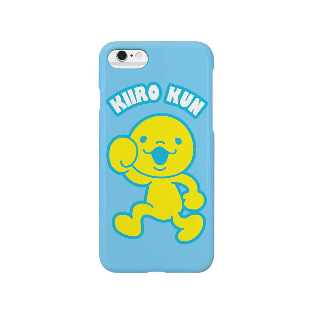 もちづきよつばのきいろくん/iPhoneブルー Smartphone Case