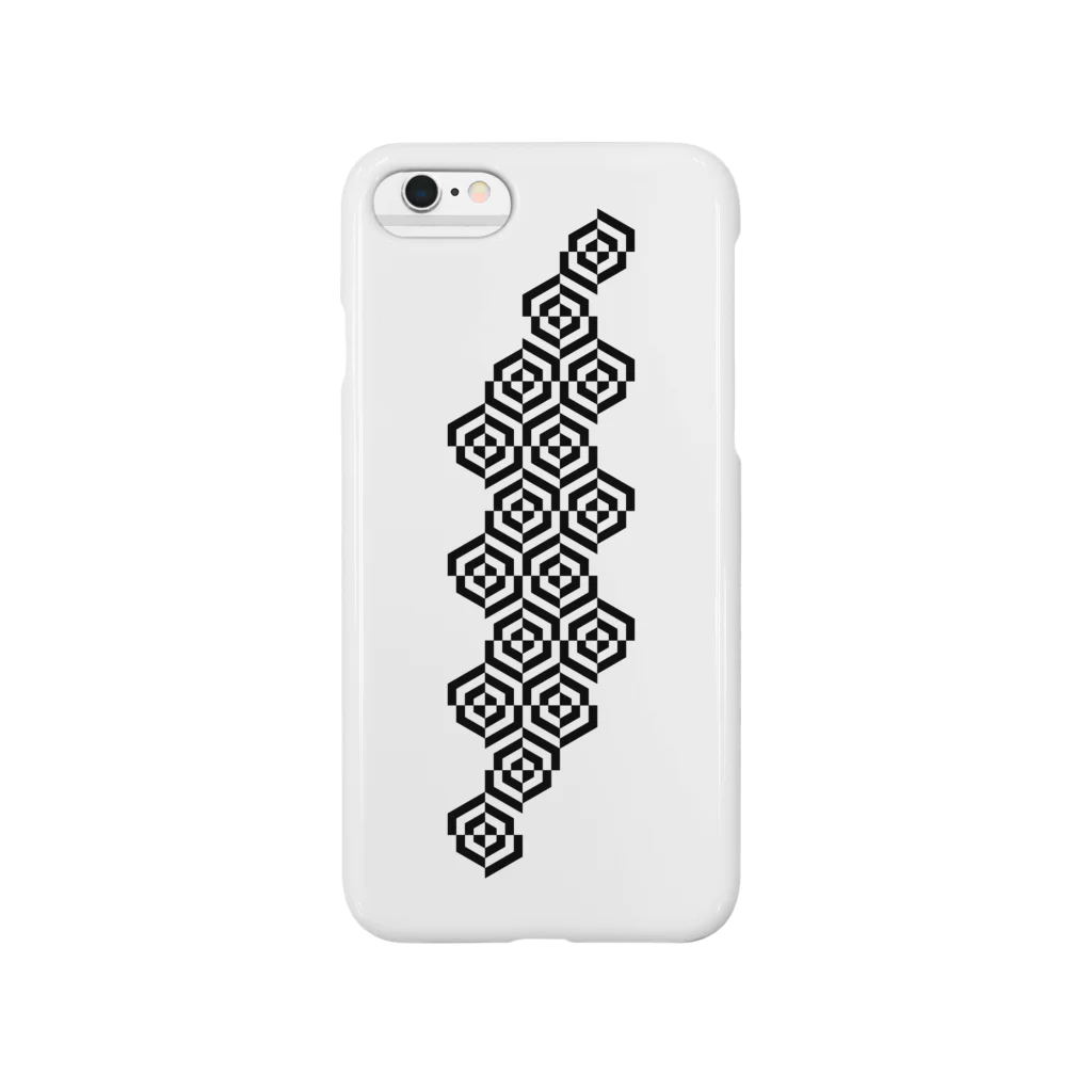 SHUJI OZAWAの六角形の幾何学模様 Smartphone Case