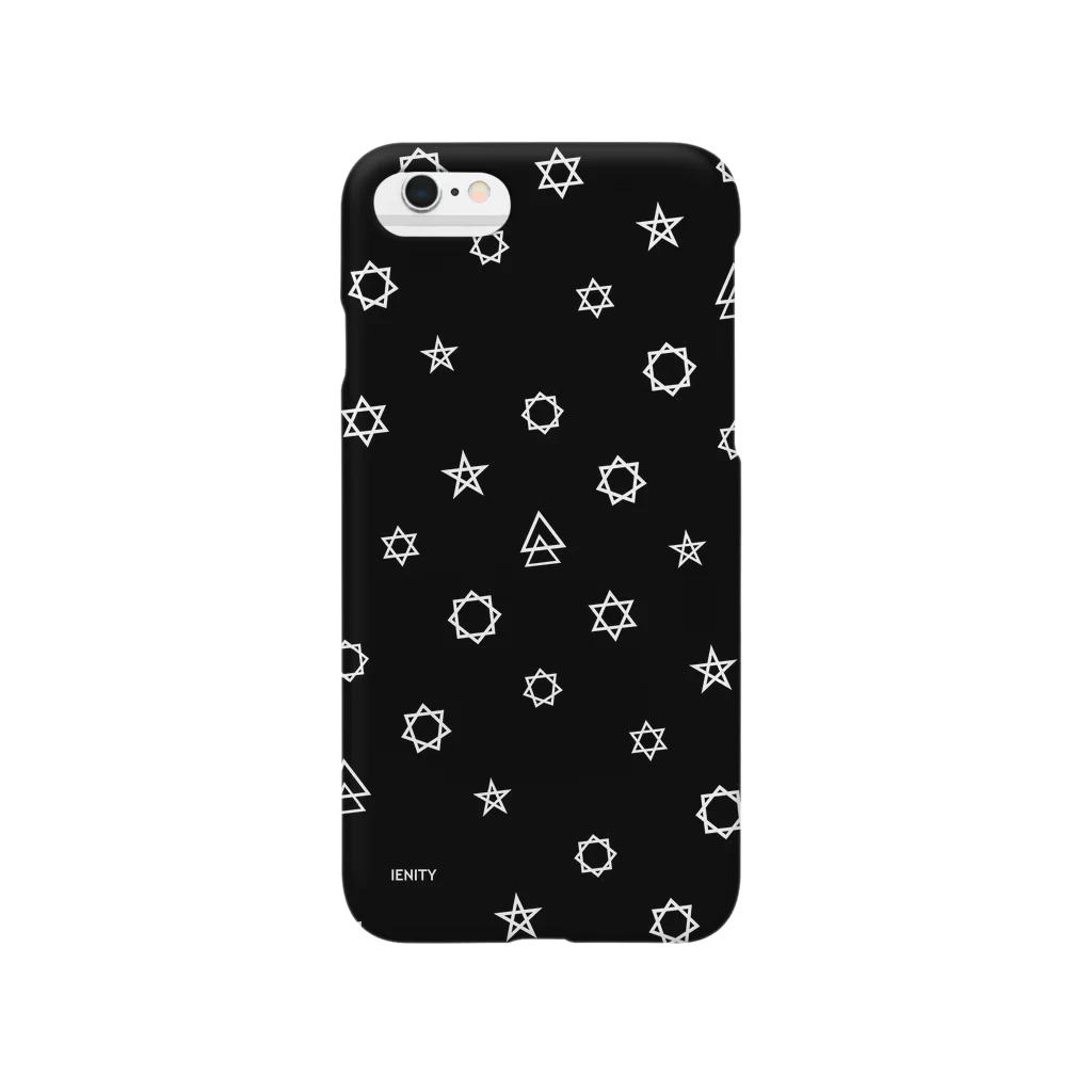 IENITY　/　MOON SIDEのGeometric star #Black スマホケース