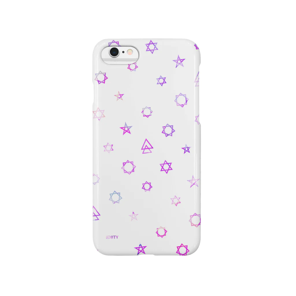 IENITY　/　MOON SIDEのGeometric star #White スマホケース