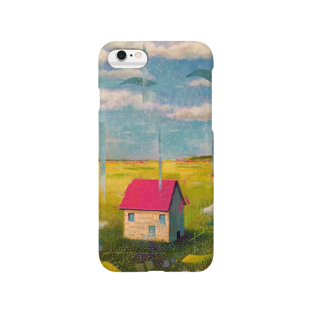 Yukinko Akira factoryの赤い屋根の家 Smartphone Case