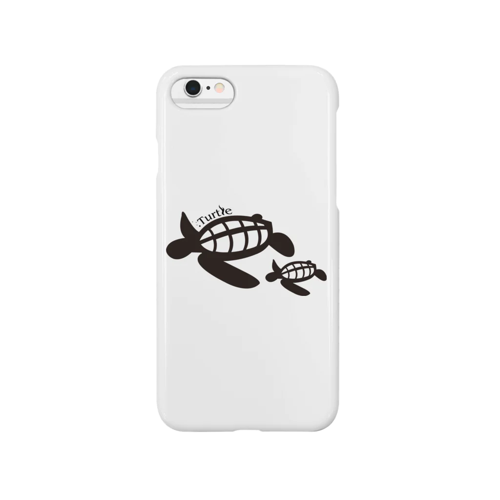 たかせ ゆづきのTurtle-Black Smartphone Case