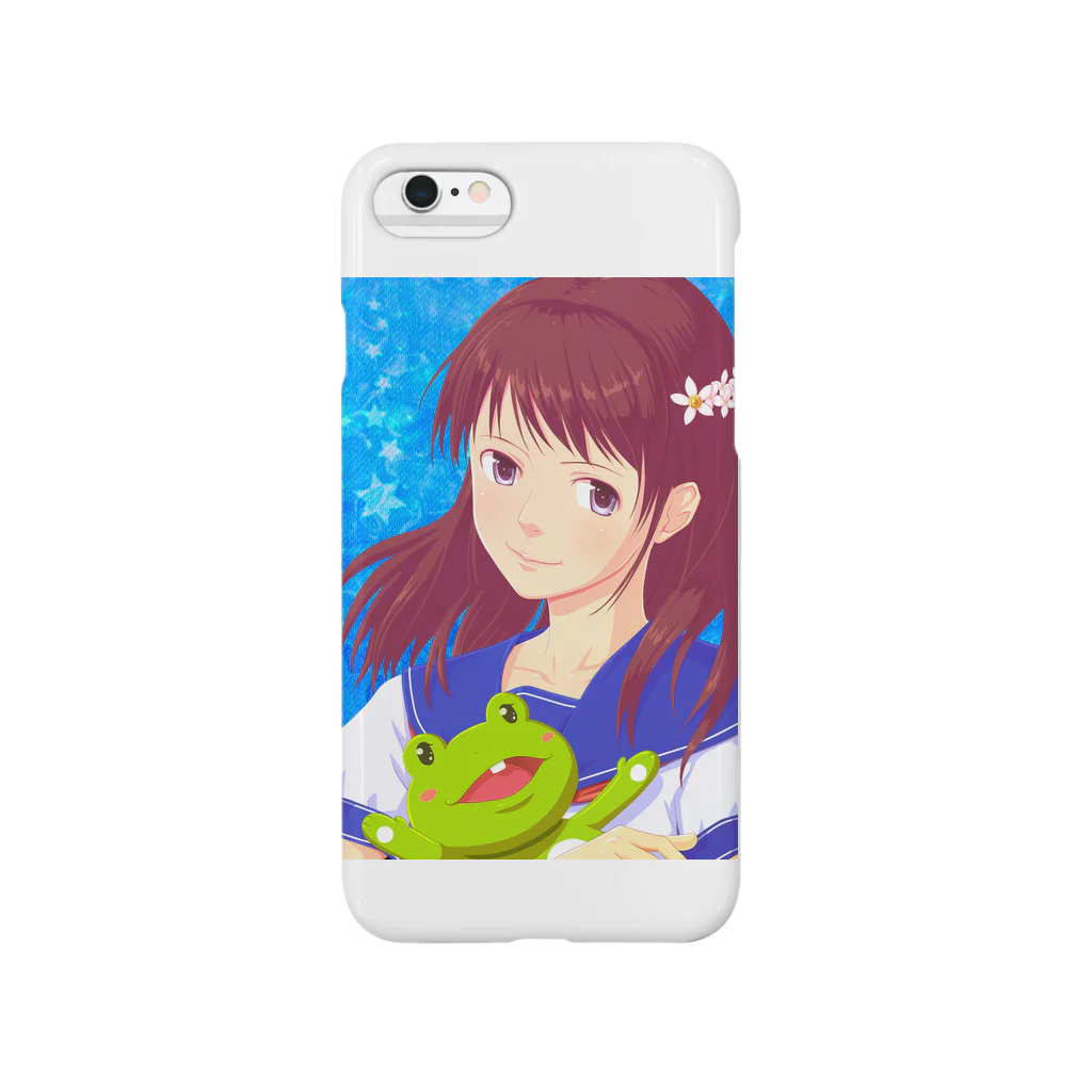 Vagetaの女子高生とカエル Smartphone Case