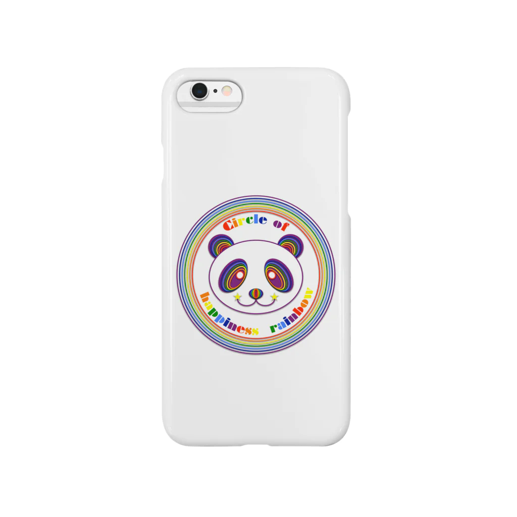 NK♥LOVEのCircle of happiness rainbow <panda> スマホケース