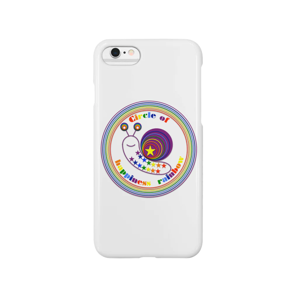 NK♥LOVEのCircle of happiness rainbow<snail> Smartphone Case