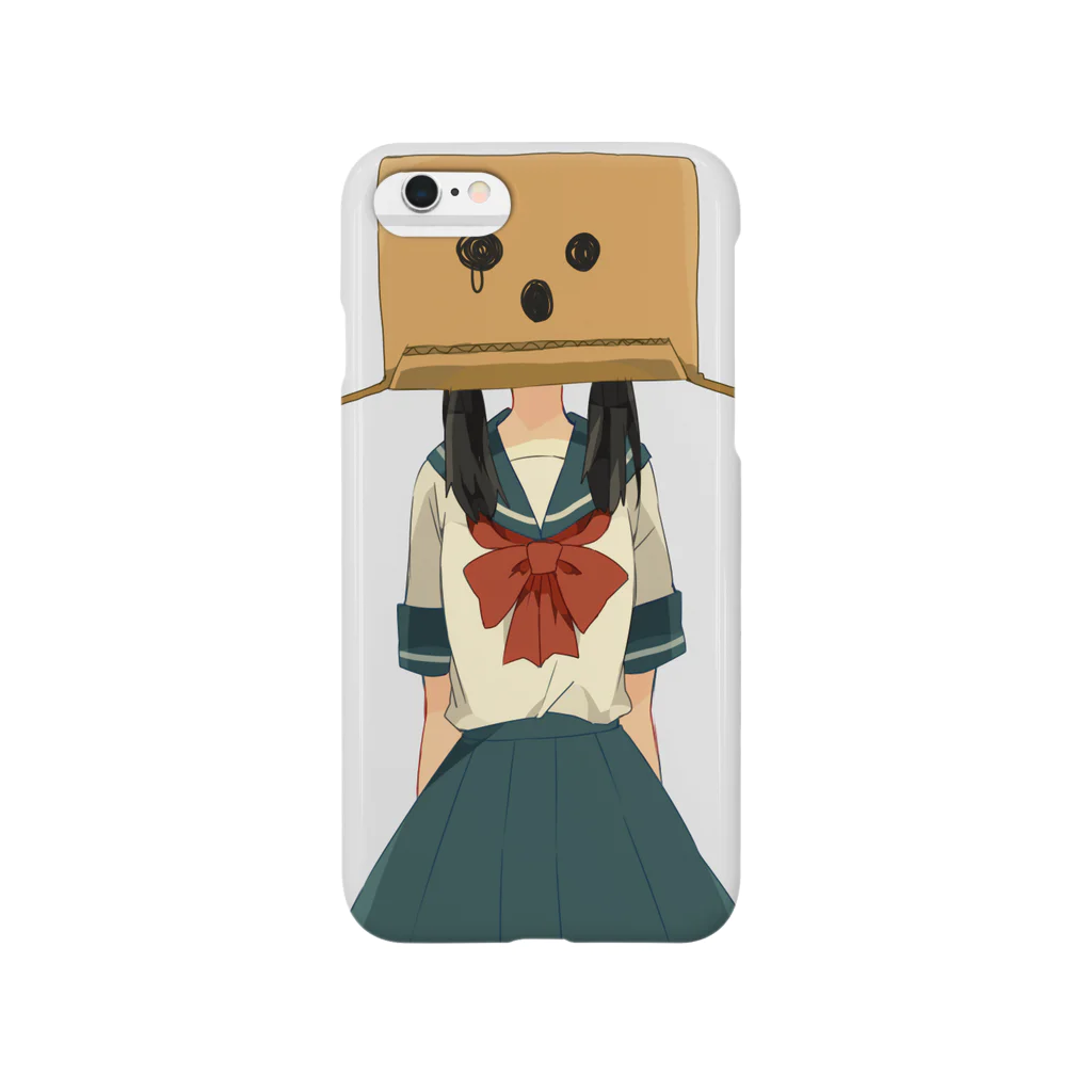 もい ( ◠‿◠ )のダンボール少女 Smartphone Case