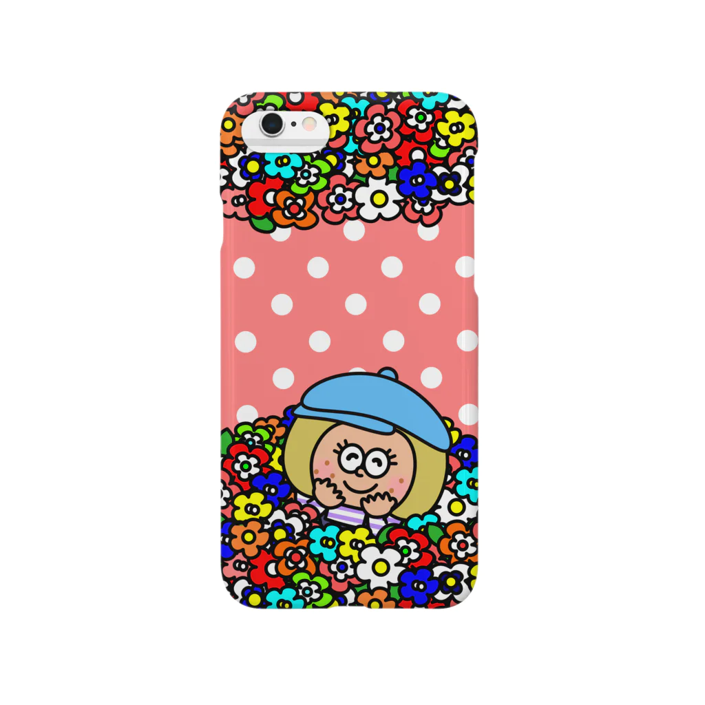 rinのドット×フラワー Smartphone Case