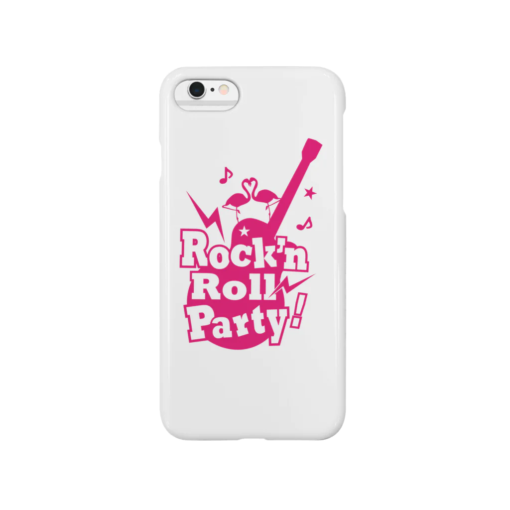 punkpantherのRock'n Roll Party pink スマホケース