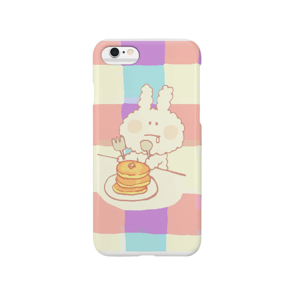 15tea15teaのmocomoco rabbit (パンケーキ) Smartphone Case