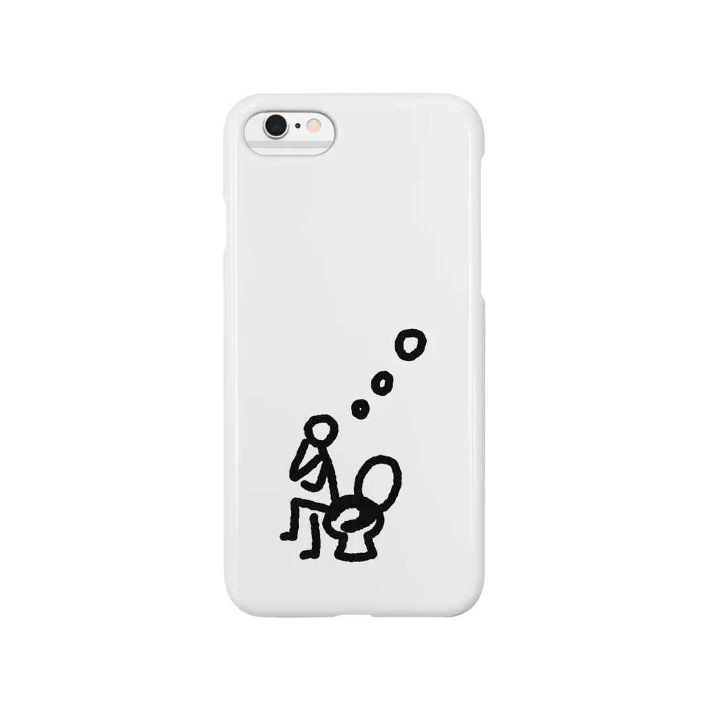 ボク、BoA！@LINEスタンプ販売中の【棒人間スタンプ】考える人 Smartphone Case