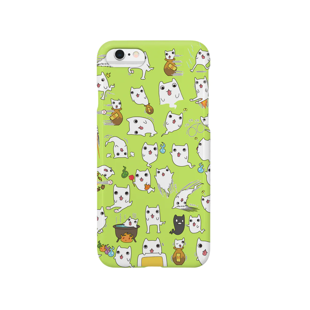 タキヲ＠スタンプ販売「どうぶつくん」のおばけねこ。（いろいろ） Smartphone Case